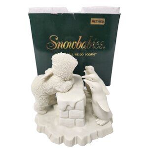 Vintage Department 56 Snowbabies What Shall We Do Today Figurine 68772 Retired
